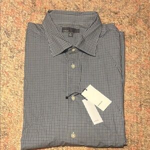 Vince Blue Checkered Men's Shirt
